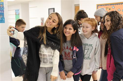 Selfies with the Sicilian students! 