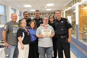 Rear row, left to right...Detective Pete Hamrick, Sgt. Rick Boyle, Ofc. Robert Kostka, Ofc. Brandi Romag & Ofc. Rick Veenstra 