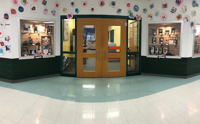 Veterans honored as their names are displayed just outside Westage's LMC. 